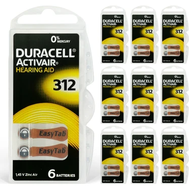 Duracell Activair 312 Numara Işitme Cihazı Pili