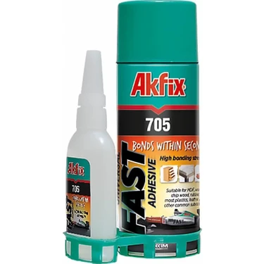 Akfix 705 Hızlı Ahşap Mdf Çok Amaçlı Yapıştırıcı (200Ml/50Gr