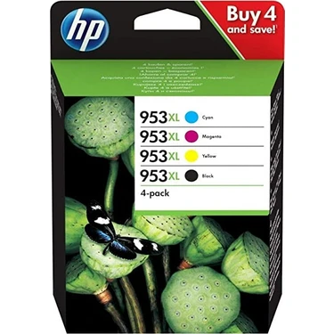 Hp 953XL 4 Renk Multipack Kartuş Takımı