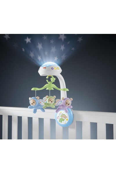Fisher-Price Kelebekli Rüyalar Dönence, Sevimli Arkadaşlar ve Işık Gösterisi ile Rahatlatır CDN41