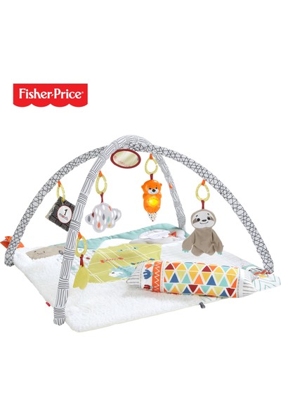 Fisher-Price Perfect Sense Deluxe Jimnastik Merkezi, Yenidoğanlar İçin Yumuşak Oyun Halısı FXC37