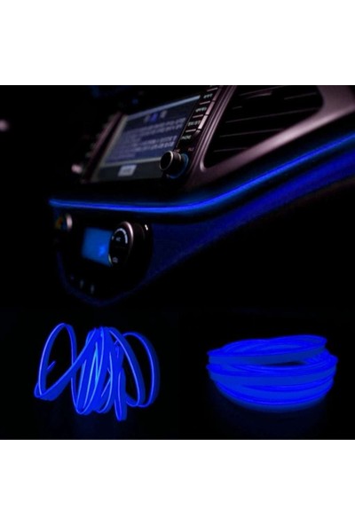 Eroğlu Araç Içi Torpido Ledi Neon Işıklı Renkli Ip Neon Ledi 2 Metre - Renk Seçenekli