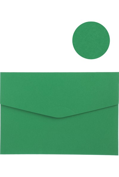 Vox Art Davetiye Zarfı Kalın 180 gr 16 x 23 cm 50'li Koyu Yeşil