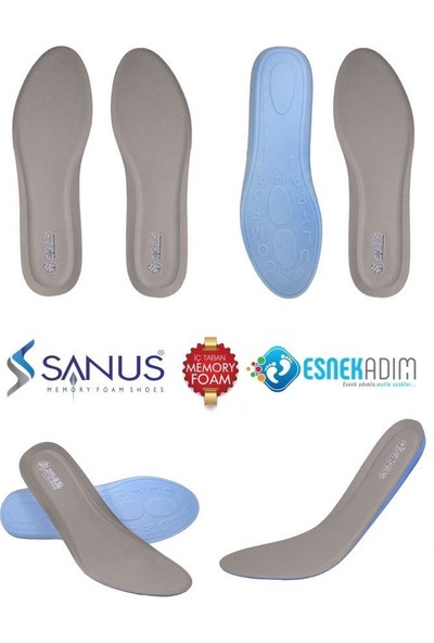 Sanus 100 Model Visco Memory Foam Spor Unisex Tabanlık