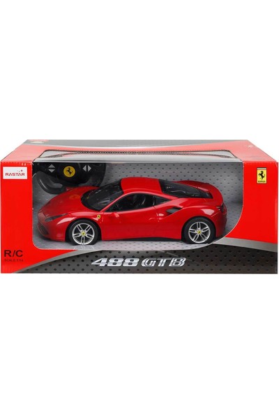 1:14 Ferrari 488 Gtb Uzaktan Kumandalı Işıklı Araba Kırmızı