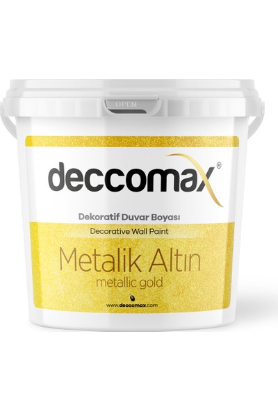 Deccomax 10 Lt Su Bazlı Metalik Altın Boya