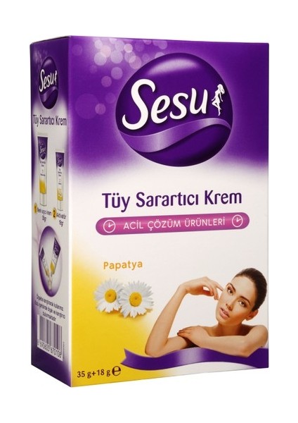 Tüy Sarartma Kremi Papatya Özlü 35 gr + 18 gr