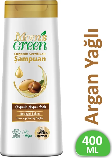 Mom's Green Organik Argan Yağlı Şampuan 400 ml