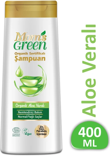 Mom's Green Organik Aloeveralı Şampuan 400 ml