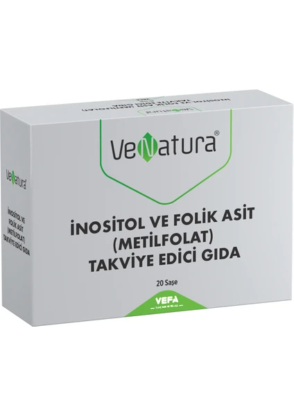 Inositol ve Folik Asit (Metilfolat) Takviye Edici Gıda 20 Saşe