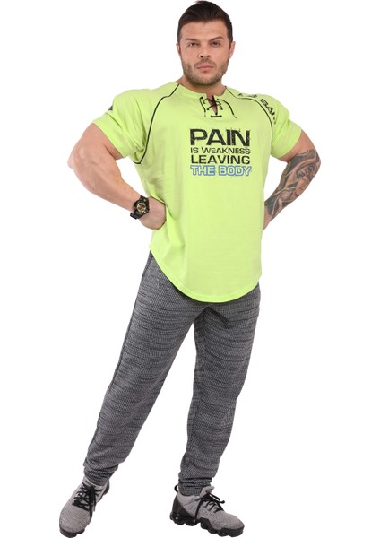 Temel Atletik Bağcıklı Antrenman Tişörtü Big Sam 3250