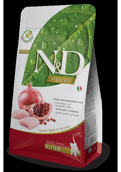 Tahılsız Tavuklu ve Narlı 5 kg Yavru Kuru Kedi Maması
