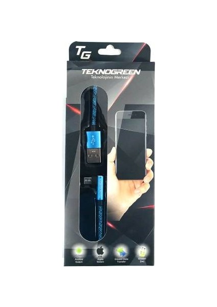 TKU-C303 1m USB To L Micro USB Kablo