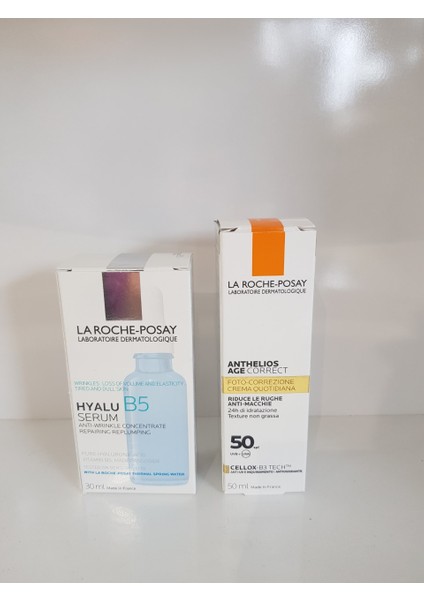 Hyalu B5 Serum 30 ml + Anthelıos Age Correct 50 ml