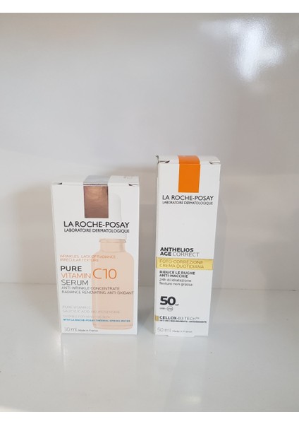 Pure Vıtamın C10 Serum 30 ml + Anthelıos Age Correct 50 ml