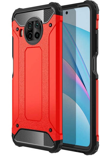 - Xiaomi Redmi Note 9 Pro 5g - Kılıf Çift Katman Zırh Tank Crash Military Kapak