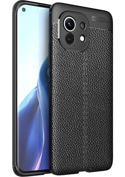 - Xiaomi Mi 11 - Kılıf Auto Focus Karbon Niss Silikon Kapak - Siyah - T16470