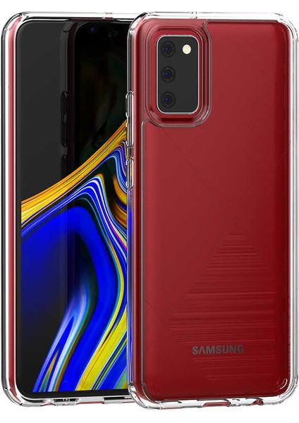 - Galaxy A02S Uyumlu Kılıf Sert Cam Gibi Şeffaf Koruyucu Coss Kapak