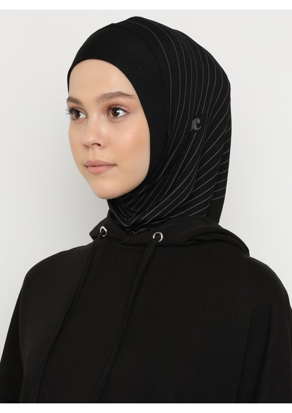 Çizgili Spor Bone - Siyah - Ecardin fiyatları