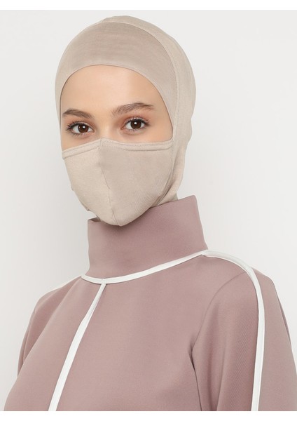 Maskeli Spor Bone - Açık Vizon - Ecardin