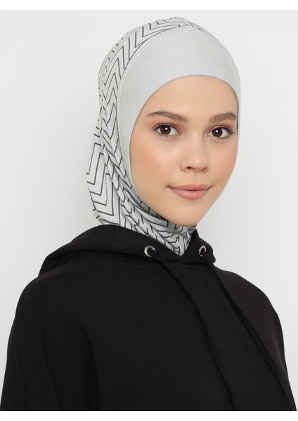 Çizgili Spor Bone - Açık Gri - Ecardin fiyatları