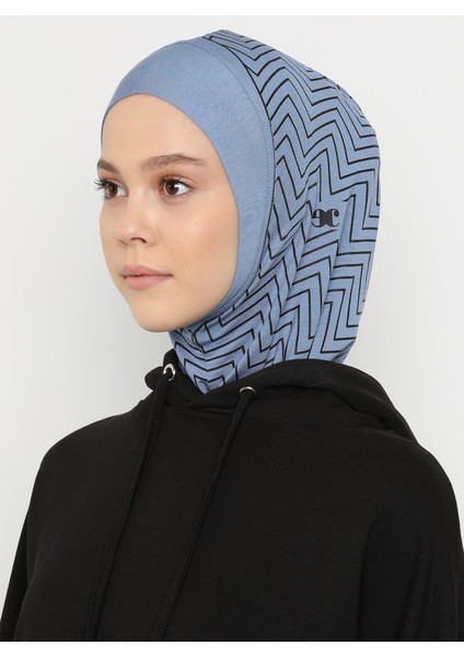 Çizgili Spor Bone - Mavi - Ecardin fırsatları