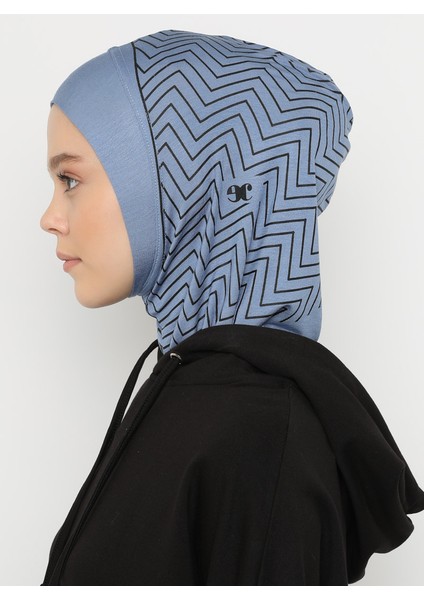 Çizgili Spor Bone - Mavi - Ecardin indirimleri