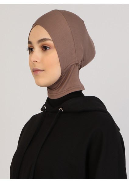 Hazır Bone - Koyu Vizon - Ecardin