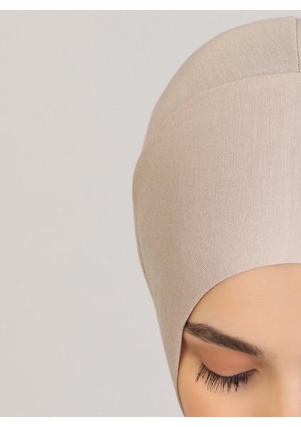 Hazır Bone - Açık Vizon - Ecardin indirimleri