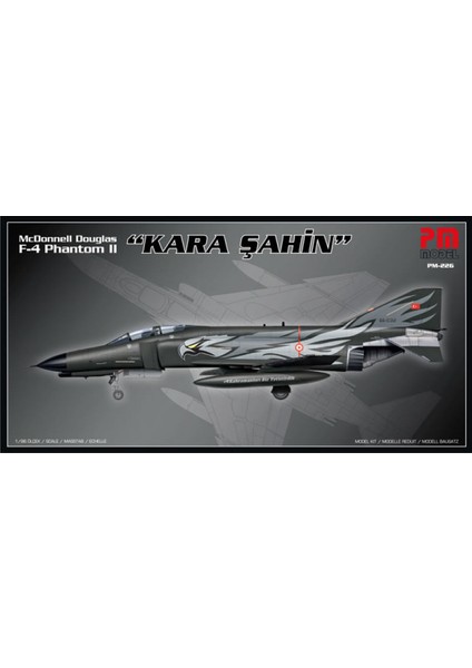 F-4 Phantom 2 Kara Şahin PM Model Demonte Plastik Uçak Maket Kiti