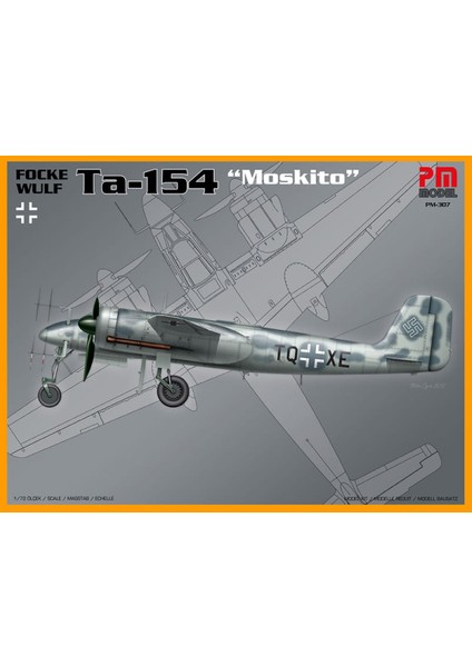 Crewturk Focke Wulf TA-154 Plastik Maket