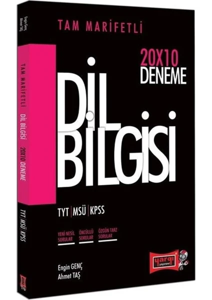 Yargı Yayınevi TYT Dil Bilgisi Tam Marifetli 20X10 Deneme