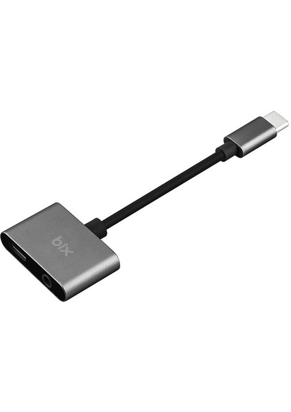 Adp-07 Type-C To 3.5mm Kulaklık ve Pd Şarj Dönüştürücü Adaptör