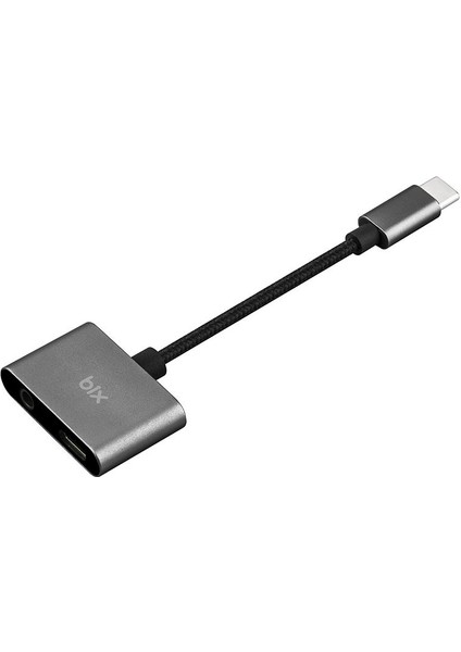 Adp-07 Pro Type-C To 3.5mm Kulaklık ve Pd Şarj Dönüştürücü Adaptör