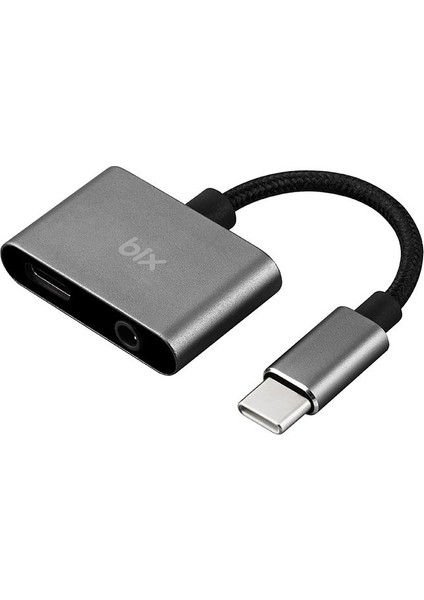 Adp-07 Pro Type-C To 3.5mm Kulaklık ve Pd Şarj Dönüştürücü Adaptör