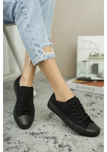 Siyah Siyah Unisex Sneaker 0012101