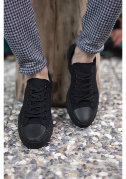 Siyah Siyah Unisex Sneaker 0012101