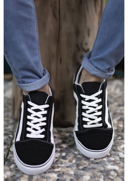 Siyah Beyaz Unisex Sneaker 0012151