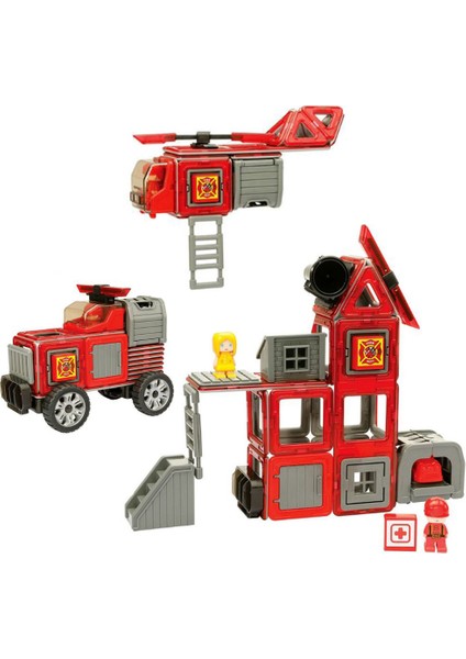 Mıknatıslı Rescue Set - 50 Parça