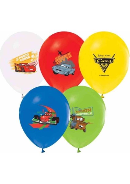 Partipan Çift Taraflı Cars Baskılı Balon