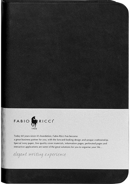 Lycian Virando Üçlü Defter 9 x 14 cm Siyah