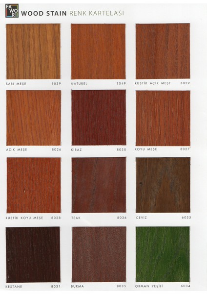 Wood Stain Vernikli Ahşap Koruyucu 12 Lt fiyatları