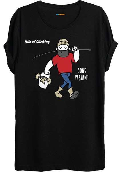 Kouvo Kamp Temalı Baskılı T-Shirt-B