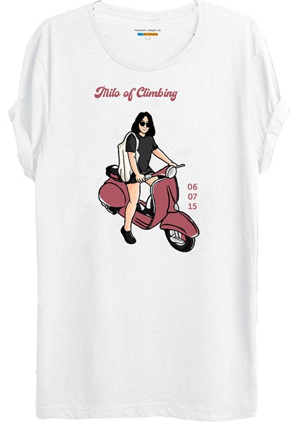 Kaja Kamp Temalı Baskılı T-Shirt-W