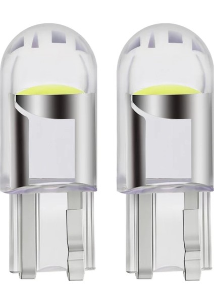 10 Adet Yeni Nesil T10 Cob LED Ampül Beyaz Renk 12V W5W