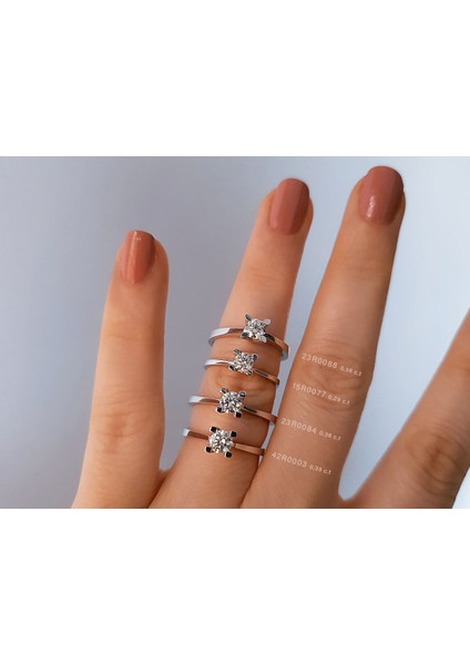 F Renk 0,38 Karat Pırlanta Tektaş Yüzük 0423R0088 indirimleri