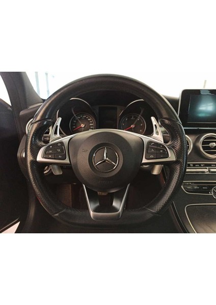 Mercedes Benz W205 C Serisi Paddle Shift / F1 Vites Silver (Gri)