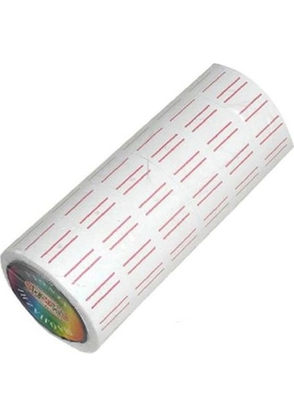 Etiketi Çizgili 12 mm x 21 mm 6 Adet