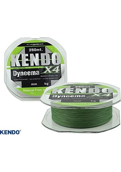 Dynema X4 250MT Örgü Misina #0,16 mm