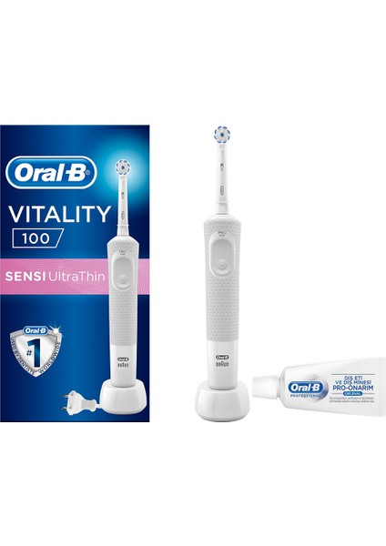 D100 Vitality Ultra Şarjlı Diş FIRÇASI+15ML Oral-B Original Diş Macunu fiyatları
